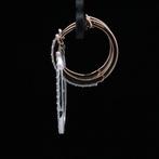Oorbellen - 18 karaat Witgoud, Roségoud - 1.02ct. tw.