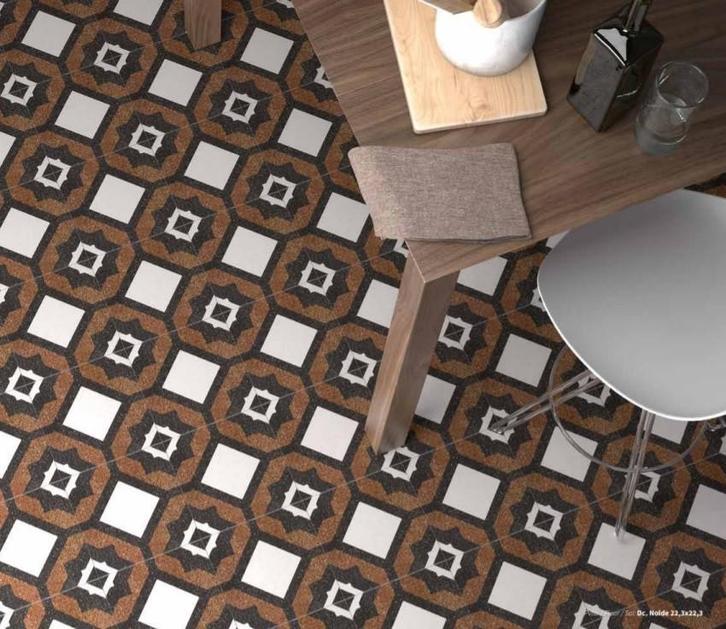 Nolde 22.3x22.3 Decor / Design Tegel ( Keramisch ) /, Doe-het-zelf en Bouw, Tegels, Ophalen of Verzenden