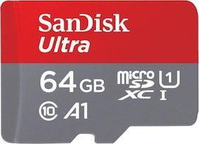 SanDisk 64GB Ultra Micro SD (Switch Accessoires), Games en Spelcomputers, Spelcomputers | Nintendo Switch, Zo goed als nieuw, Ophalen of Verzenden