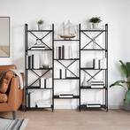 vidaXL Boekenplank Zwart eiken 156 x 25 x 167.5 cm Bewerkt, Verzenden, Nieuw