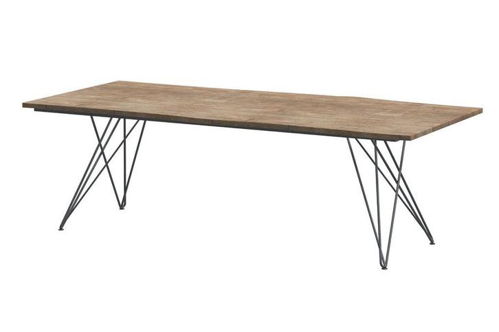4 Seasons Outdoor Tampa tafel met Robusto teak blad 220 cm |, Tuin en Terras, Tuinsets en Loungesets