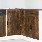 vidaXL Keuken onderkast Porto bewerkt hout gerookt, Huis en Inrichting, Verzenden, Nieuw