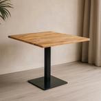 Mangohout Horecatafel Vierkant 100x100 cm, Huis en Inrichting, Verzenden, Vierkant, Nieuw, Industriële meubels