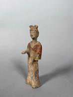 Oud Chinees, Tang-dynastie Terracotta Mingqi - 19.5 cm, Antiek en Kunst