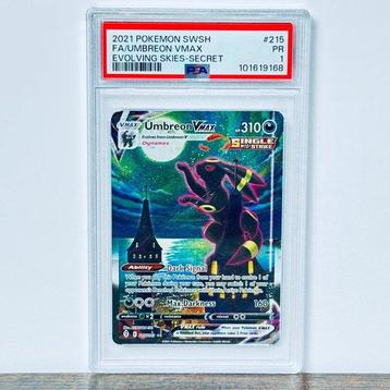 Pokémon Graded card - Umbreon Vmax FA - Evolving Skies #215