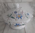 Antiek porseleinen servies met bloemen en vlinders - Service, Antiek en Kunst