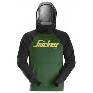 Snickers 2889 logo hoodie - 3904 - forest green - black -, Doe-het-zelf en Bouw, Veiligheidskleding