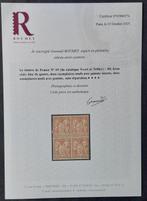Frankrijk 1876 - Sage, type I, 30 c. lichtbruin, blok van 4, Postzegels en Munten, Gestempeld
