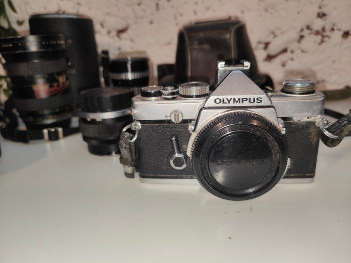 Olympus OM-1 + 50m + 90mm + 70-210mm + acc. | Analoge camera, Audio, Tv en Foto, Fotocamera's Analoog