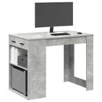 vidaXL Bureau met lade en plank 102x62x77,5 cm bewerkt hout, Verzenden, Nieuw