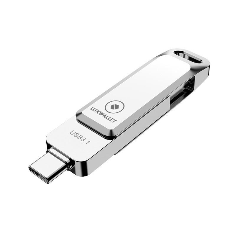 DrPhone Flash Clé Drive 3 en 1 - Clé USB 256 Go - Clé mémoire