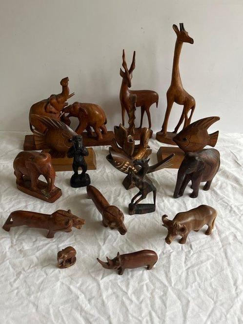 Figuur - Dieren  (16) - Teak, Antiquités & Art, Curiosités & Brocante