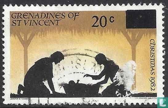 Saint Vincent en de Grenadines - Kerstzegel - 2000, Postzegels en Munten, Postzegels | Amerika, Gestempeld, Verzenden