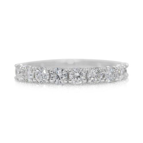 Bague - 18 carats Or blanc -  0.72ct. tw. Diamant, Handtassen en Accessoires, Ringen