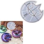 Siliconenmal onderzetter ster en maan star & moon epoxy, Hobby en Vrije tijd, Nieuw