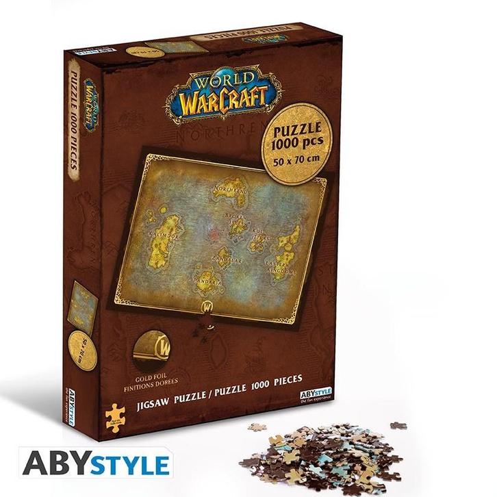 World of Warcraft Azeroth Map Puzzel (1000 stukken), Verzamelen, Film en Tv, Ophalen of Verzenden