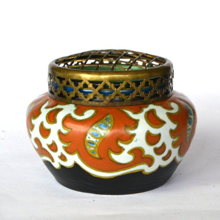 Plateelbakkerij Zuid-Holland - Vaas - Aardewerk, Messing, Antiek en Kunst, Kunst | Designobjecten