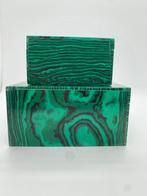 Boîtes à bijoux en malachite naturelle de 770 g (2 pièces) –, Huis en Inrichting, Nieuw