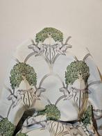 Jacquardweefsel Art Nouveau met zwanen - goud - Textiel -