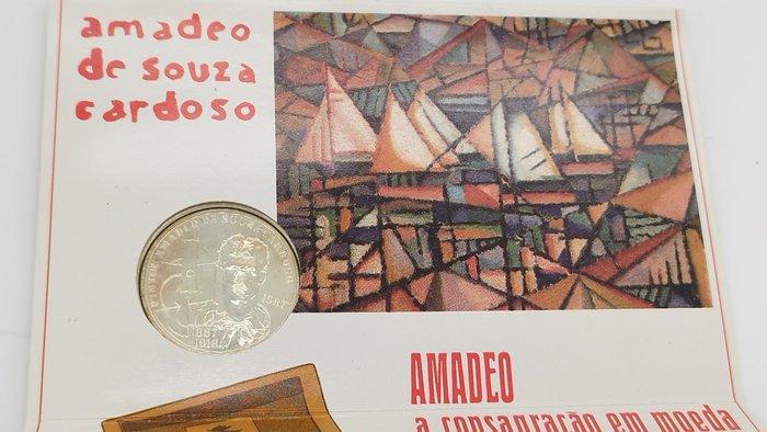 Portugal. 100 Escudos Amadeo de Souza Cardoso Prata Proof, Timbres & Monnaies, Monnaies | Europe | Monnaies non-euro
