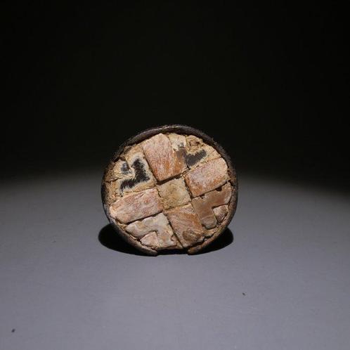Huari, Peru Hout, parelmoer, Tamba - Oorbel. 3,2 cm D. 700 -, Verzamelen, Mineralen en Fossielen