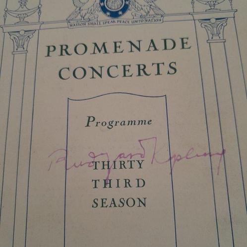 Rudyard Kipling - Hand-signed autograph - 1927, Antiek en Kunst, Antiek | Boeken en Manuscripten