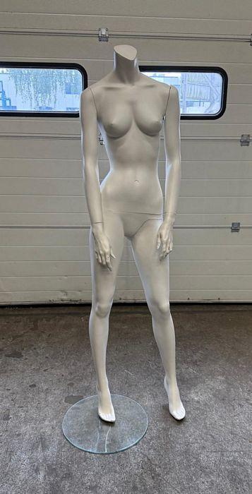 Paspop, Etalagepop Vrouw, B44 x D30 x H170cm, wit, Articles professionnels, Aménagement de Bureau & Magasin | Commerce & Inventaire