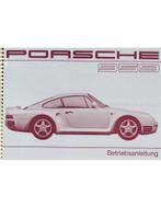 1987 PORSCHE 959 INSTRUCTIEBOEKJE DUITS, Auto diversen, Handleidingen en Instructieboekjes