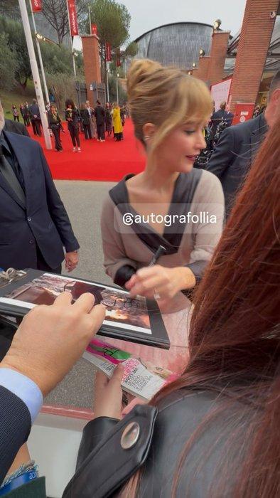 Hunger Games , Jennifer Lawrence - Signed in Person, Rome, Verzamelen, Film en Tv