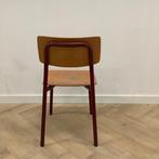 schoolstoel zithoogte 43 cm, licht beuken - rood, Gebruikt, Hout, Eén