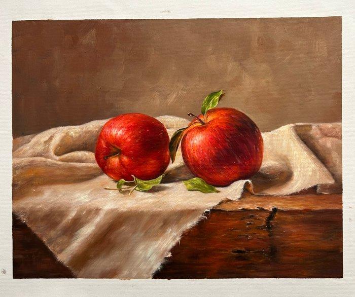 Alessandro Della Rocca (XXI) - Mele su panno grezzo, Antiek en Kunst, Kunst | Schilderijen | Klassiek
