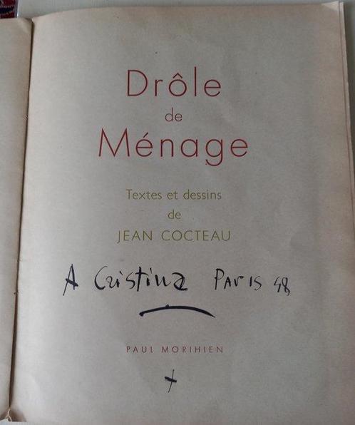 Jean Cocteau - Drôle de Ménage [avec 30 lithographies tirées, Antiek en Kunst, Antiek | Boeken en Manuscripten
