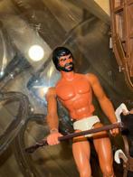 Mattel - Speelgoed Big Jim con slitta e husky Mattel 1971 -