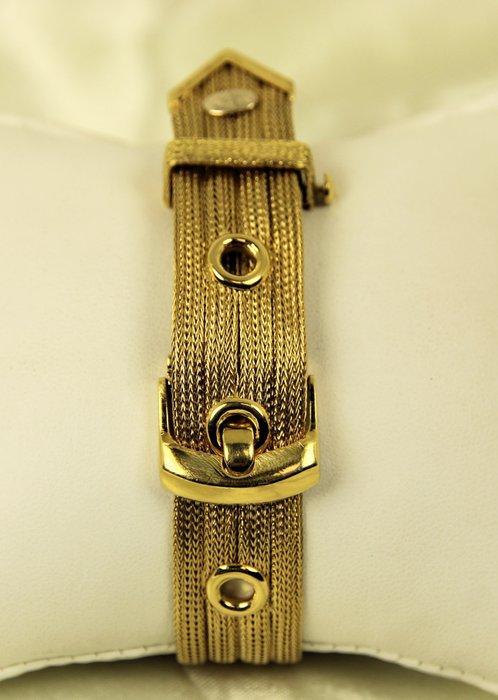 Armband massief geel goud - riemarmband, Bijoux, Sacs & Beauté, Bracelets