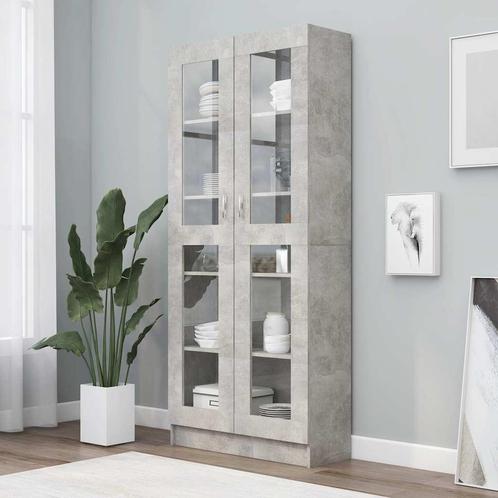 vidaXL Vitrinekast 82,5x30,5x185,5 cm bewerkt hout, Huis en Inrichting, Kasten | Boekenkasten, Nieuw, Verzenden