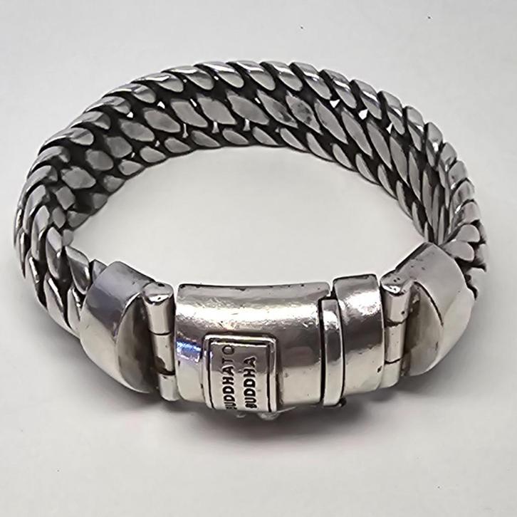 Buddha to Buddha Big Ben Zilveren Armband 19 cm, Handtassen en Accessoires, Armbanden, Nieuw, Ophalen of Verzenden