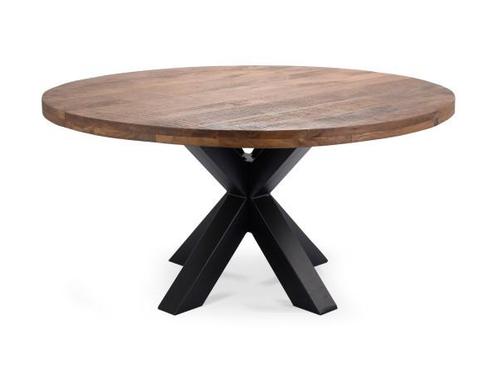 Veiling - Eetttafel Meta Rond - Diameter 150 - Hout - Matrix, Huis en Inrichting, Tafels | Eettafels