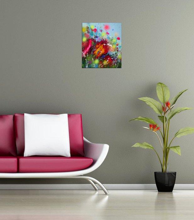 Irini Karpikioti - Wildflowers-1, Antiek en Kunst, Kunst | Schilderijen | Modern