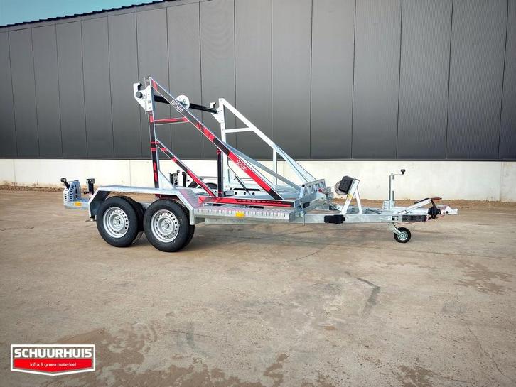 Haspelwagen TA-NO kantelbaar tandemasser 2 assen 2700kg & 35, Auto diversen, Aanhangers en Bagagewagens, Ophalen