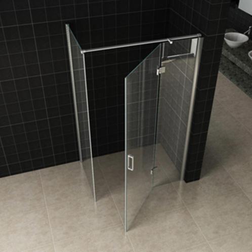Aanbieding: Douchecabine Wiesbaden met Draaideur en Zijwand, Doe-het-zelf en Bouw, Sanitair, Douche, Nieuw, Chroom, Ophalen of Verzenden