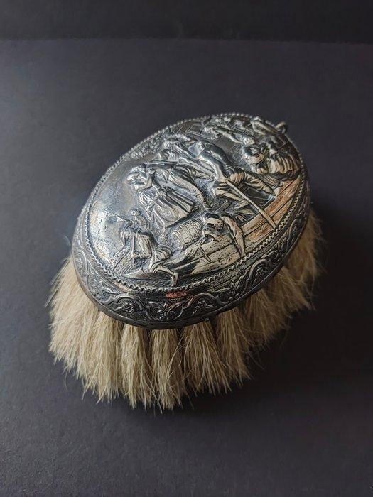 Toiletset - Zilver - Zilveren kledingborstel, Antiek en Kunst, Antiek | Zilver en Goud