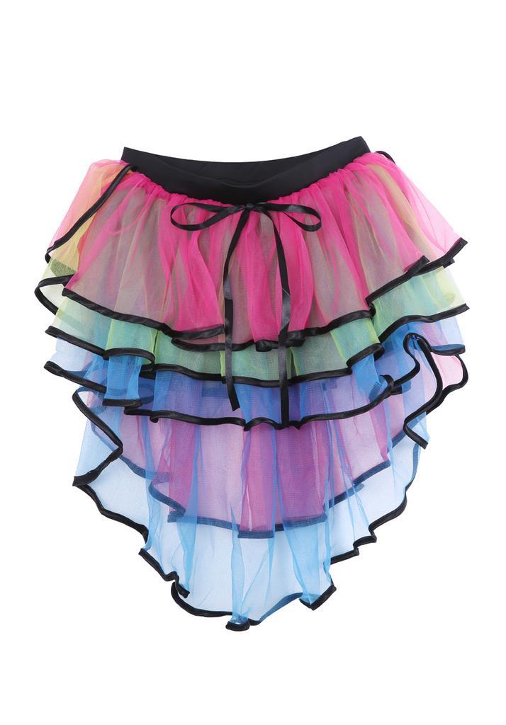 Tutu Rokje Regenboog High Low XS S en 140 146 152 158 164 Pa, Kleding | Dames, Carnavalskleding en Feestkleding, Nieuw, Ophalen of Verzenden