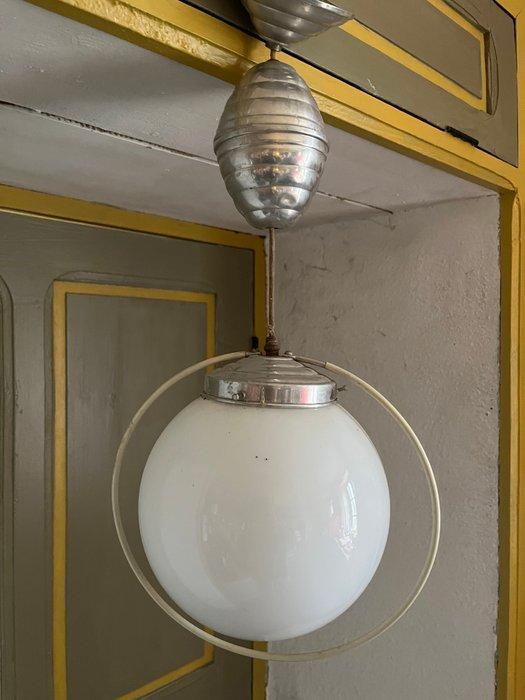 Lamp - Glas - Saturnus-lamp art deco, Antiek en Kunst, Antiek | Verlichting