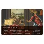 Tsjaad. 3000 Francs CFA 1/1000 Oz, Sandro Botticelli, Postzegels en Munten
