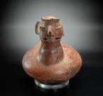 Précolombien. Vicus Vase anthropomorphe en céramique Avec, Verzamelen