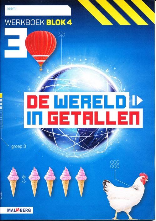 De wereld in Getallen versie 5 Werkboek blok 4 groep 3 (per, Livres, Livres scolaires, Envoi