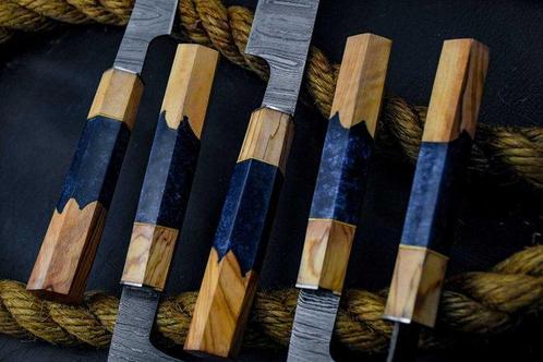 Keukenmes - Chefs knife - Olijfhout, corain en met de hand, Antiek en Kunst, Antiek | Keukengerei