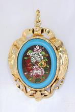 Hanger - 18 karaat Geel goud - Antieke micromosai0 1870