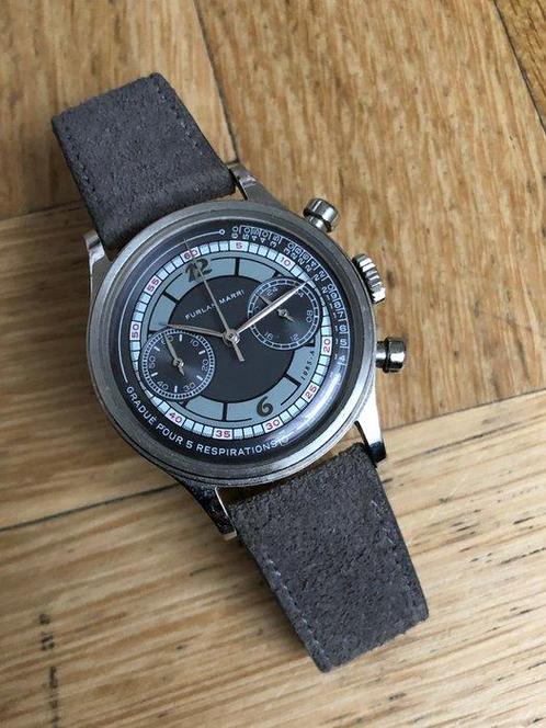 Furlan Marri - Rosso Grigio Chronograph - 1085-A - Unisex -, Handtassen en Accessoires, Horloges | Heren