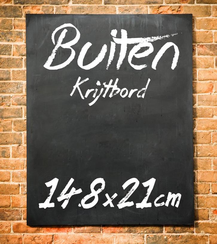 Krijtbord Buiten A5, Huis en Inrichting, Woonaccessoires | Lijsten, Verzenden